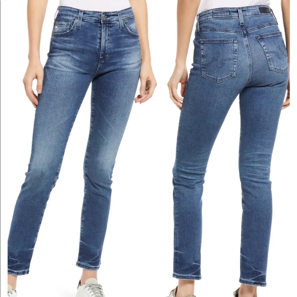 AG Mari Slim Straight High Rise Jeans